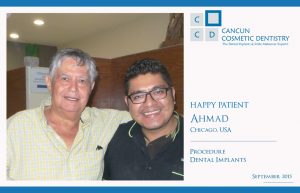 Happy Patient liked our dentists in Cancun!