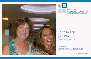 Another patient happy with our dentists in Cancun Cosmetic Dentistry!