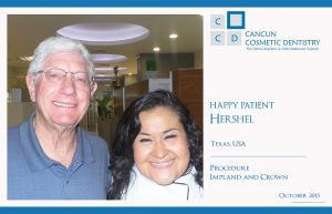 Happy Patient found affordable dental implants in Cancun!
